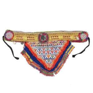 Vintage Belt Belly Dance Bead Afghani Traditional Waist Belt Kuchi Tribal BB053A <b>Old</b> Banjara Real Vintage Handmade Beaded Belts - Product Image 1