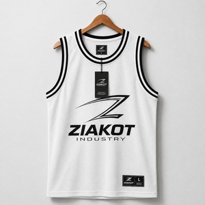 Jersey Basket Throwback Asli Warna Putih Hitam Merah Kustom Terlaris Langsung dari Industri Grosir - Product Image 2