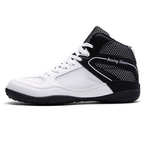Chaussures de boxe et de lutte professionnelles pour hommes en cuir véritable avec semelle extérieure en PU, confortables et offrant un excellent soutien – Idéales pour l'été – Vente en gros de haute qualité - Product Image 6