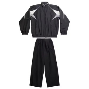 OEM 2026 Custom Polyester Hooded Casual Windbreaker <b>Tracksuit</b> Set Windproof Eco-Friendly Oversized Unisex - Product Image 1