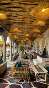 โคมไฟหวายธรรมชาติทำด้วยมือจากไม้ไผ่ - Product Image 3