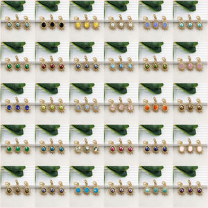 Pendentifs en forme de soleil en pierres précieuses, plaqués or, sertis de pierres rondes, faits à la main, bijoux en pierres précieuses, pendentifs en pierres rondes de 6 mm - Product Image 6