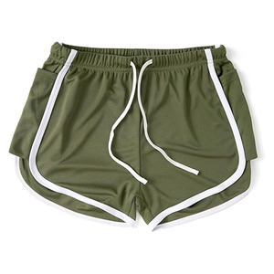 Shorts de sport respirants en maille 100% polyester pour hommes et femmes Tenzo Ntl, taille haute, cordon de serrage, coupe ample - Product Image 1