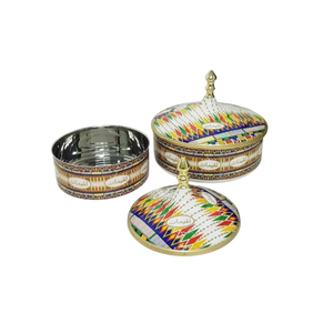 Casserole en acier inoxydable à motif floral et accents dorés, ustensile de cuisson en métal poli pour cuisinières à gaz et à induction – Offre Spéciale - Product Image 6