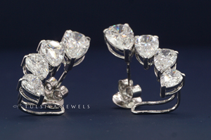 Boucles d'oreilles clous en or massif 14 carats de qualité supérieure avec diamants de laboratoire, design minimaliste et pierres scintillantes de haute qualité créées en laboratoire pour un usage quotidien - Product Image 3