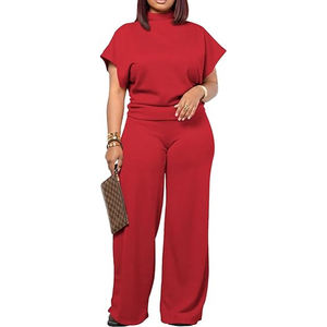 Conjunto Deportivo con Capucha Rojo para Hombre, Talla Grande, Corte Holgado, Color Sólido, Pantalones Casuales, Camiseta de Manga Corta, Ropa de Invierno, Impermeable y Ecológico - Product Image 2