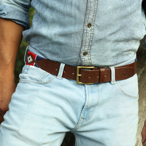Cinturón Casual de Cuero Gaucho Argentino Hecho a Mano de Calidad, Cinturón de Cuero Genuino de Fabricante Directo para Accesorios Masculinos - Product Image 4