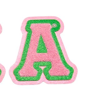 Patch en chenille Alpha <span class=keywords><strong>Kappa</strong></span> Alpha rose, vert et blanc, brodé, avec lettres appliquées, pour veste, <span class=keywords><strong>sweat</strong></span>-shirt, chapeau, vêtements - Product Image 5
