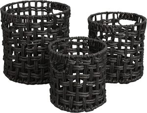 Vietnam Handmade Handwoven Water Hyacinth Eco-Friendly Storage Basket Modern Storage Organizer Wholesale Manufacturer - Product Image 3