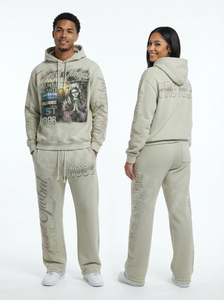 Ensemble jogging et sweat à capuche pour homme, hiver, avec logo personnalisé, motifs religieux, streetwear tendance, vêtements de sport, survêtements - Product Image 3