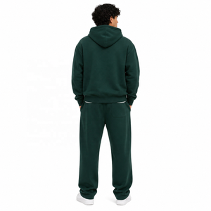 Sudadera con capucha y cremallera, estilo oversize, con estampado de LOGO personalizado y bordado, para hombre, 100% algodón, ¡la más vendida! - Product Image 3