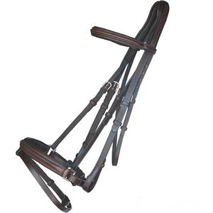 Brida lisa de cuero de caballo fabricante al por mayor con Riendas de cuero brida de caballo de cuero acolchado suave - Product Image 6