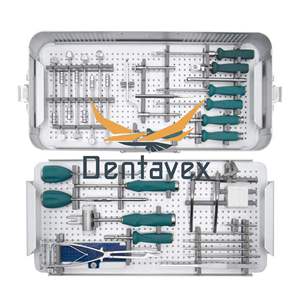 Instrumental Quirúrgico Ortopédico PUSM, Juego de Instrumentos para Tornillos de Bloqueo Cervicales Peek Cage, Cirugía Espinal, Acero Inoxidable, por Dentavex - Product Image 3