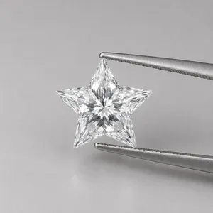 Diamante suelto de 5 puntas en forma de estrella, 2.50 quilates, claridad VVS-VS, color DEF, diamante CVD de corte elegante, piedras de diamante sostenibles - Product Image 2