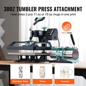 Pressa a Caldo Digitale 12 x 15 Pollici con Rotazione a 360 Gradi per Trasferimento Termico su Tumbler da 30oz e T-shirt - Product Image 3