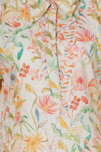 Vestido Mini Floral de Algodón Ecológico de Alta Demanda y Más Vendido con Cintura Natural para Mujer de la India - Product Image 4