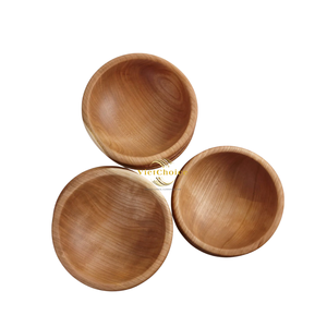 Tazón de Madera Ecológico Hecho a Mano, Plato de Servir Natural para el Hogar y Cocina, Suministro al por Mayor - Product Image 6