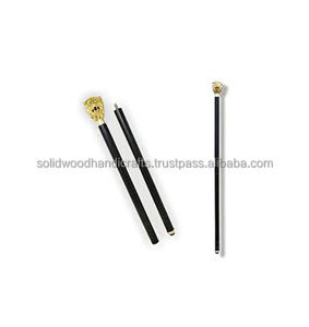 Hermoso diseño Bastón de madera 100% Madera con mango de latón decorativo Uso diario Hombres y mujeres 36" - Product Image 3