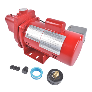 Pompa a getto per pozzi poco profondi in ghisa da 1 HP, 23 GPM, 65 PSI, 115/230 V, RJS 100 PREM, usata per trattamento acqua - Product Image 2