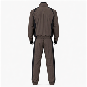Conjunto Deportivo de 2 Piezas para Hombre, Chaqueta Cortavientos Ligera con Cierre Completo y Pantalones de Pierna Recta, Logotipo Personalizado OEM - Product Image 3