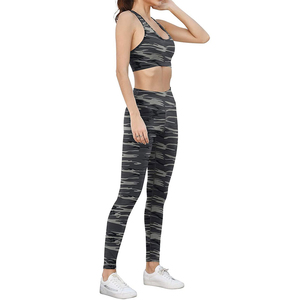 2026 Running Yoga Gym Clothing For Women Workout Yoga Set New Arrival High Waist Fitness Yoga <b>Crop</b> <b>Top</b> Bra & Legging Sets - Product Image 2