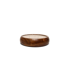 Juego de Velas Aromáticas de Cera de Soja en Tazón de Madera Natural Hecho a Mano, Ecológico, Rústico, Decorativo, con Bandeja de Madera, Decoración para el Hogar - Product Image 2