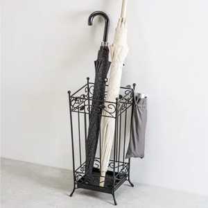 Porte-parapluie cylindrique en bambou et rotin naturel fait main, panier de rangement ouvert pour bâtons et cannes d'entrée, vente en gros - Product Image 5