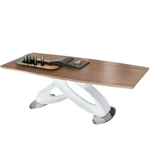 Large Italy Design Extendable Dining Table with a Changeable Top and Frame Material and Colors