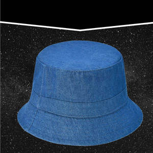 Chapeau Bob en Jean Unisexe Personnalisé Bleu Uni Décontracté Printemps-Été Qualité Supérieure pour Adulte Tendance - Product Image 2