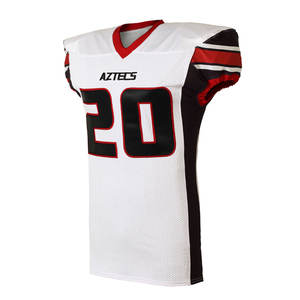 Camiseta de Fútbol Americano Personalizada, Uniforme de Entrenamiento de Malla Sublimada, Camiseta de Práctica con Estampado de Camuflaje Rojo, Número Impreso, Manga Corta, Corte Ajustado - Product Image 5