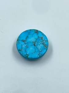 Turquoise bleue naturelle ronde 20 mm CTS-23.85 pour pendentif, pierre brute, approvisionnement en vrac d'Inde, exportateur à prix imbattable - Product Image 2