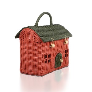 Rattan house <b>lidded</b> <b>baskets</b> great choice children handbag for girls decorative kid storage <b>basket</b> - Product Image 5