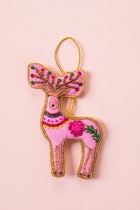 Beaded Horse Ornament Handmade <b>Christmas</b> <b>Tree</b> Hanging Vintage Animal Decor - Product Image 2