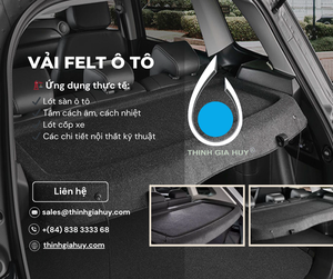 Fieltro automotriz punzonado con aguja certificado IATF 16949 – Tela no tejida de poliéster duradera, con aislamiento acústico y resistente al calor - Product Image 1