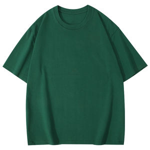 Camiseta de cuello redondo de manga corta, unisex, de algodón peinado puro de 240g, 32 hilos, con diseño de bordado de logotipo personalizado OEM. - Product Image 6