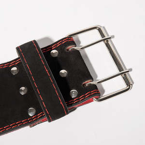 เข็มขัดยกน้ำหนักหนังแท้ปรับระดับได้สำหรับฟิตเนสและเพาะกาย เข็มขัดยกน้ำหนักหนังแท้แบบสั่งทำพิเศษสำหรับออกกำลังกาย - Product Image 4