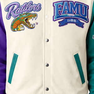 Chaqueta Universitaria Personalizada FAMU – OEM y ODM Disponibles – Chaqueta de la Universidad FAMU – Moda HBCU de Tendencia para Hombres y Mujeres - Product Image 2