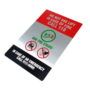 Plaque signalétique en métal aluminium avec adhésif – Plaque signalétique métallique personnalisée autocollante pour usage industriel et commercial - Product Image 1