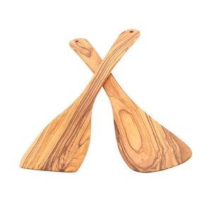 Juego de Espátulas de Madera de Olivo Ecológicas, Utensilios de Cocina Hechos a Mano para Cocinar, Freír, Mezclar, Remover y Servir - Product Image 4