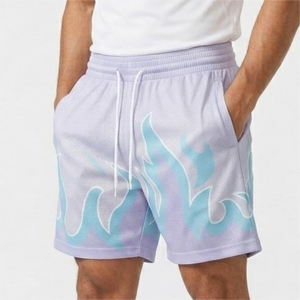 Shorts de sport respirants en maille pour hommes, shorts de course et de fitness cousus, shorts de basketball en polyester pour 30 équipes - Product Image 6