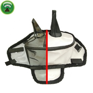 Máscara de moscas de caballo con protección UV \ Máscara de moscas de PVC de caballo \ Velo de mosca de caballo - Product Image 4