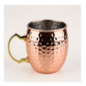 Juego de tazas de cobre martillado de lujo al por mayor, tazas premium de metal para Moscow Mule, para bares y fiestas, tazas personalizadas para regalos empresariales - Product Image 3