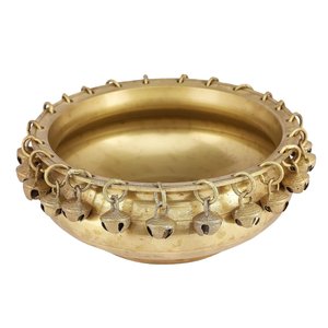 Cuenco Urli de Latón Hecho a Mano, Campana Decorativa Colgante para Decoración del Hogar, Pooja, Festivales, Centro de Mesa para Bodas, Venta al por Mayor - Product Image 3