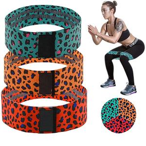 Custom 3 Pieces Fabric Resistance Bands for Legs and Butt <b>Latex</b> Non-Slip Hip Band Set for Home and Gym Workouts <b>Women</b> Yoga Bands - Product Image 4