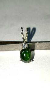 Bijoux de luxe vintage en saphir vert plaqué or, argent sterling 925, faits à la main, design élégant, pierres précieuses, cadeau d'anniversaire - Product Image 6