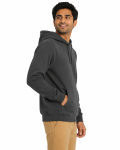 Nouveau style hiver – Sweats à capuche décontractés doublés, couleur unie, service OEM, logo personnalisé, 350 grammes, coupe ample, style hip-hop, en polaire pour hommes - Product Image 3