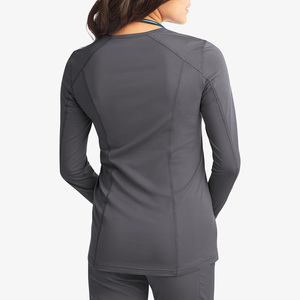 Services OEM – Nouveaux hauts ajustés pour femmes sous les blouses médicales, doux et confortables, à manches longues, pour infirmières - Product Image 2