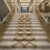 Hand Braided Jute Wool Stair Runner Rug Geometric Cross Pattern Hallway Carpet Heavy Duty Corridor Floor Mat for Home and Hotel
