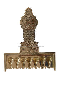 7 Batti Latón Pooja Diya Aarti Diwali Pooja Diya - Product Image 2