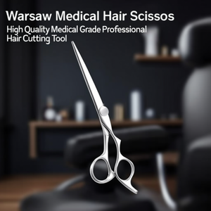 Ciseaux de coiffure médicaux Warsaw en acier inoxydable 440C, tranchants, pour droitiers, outil de coupe de cheveux professionnel de haute qualité - Product Image 3